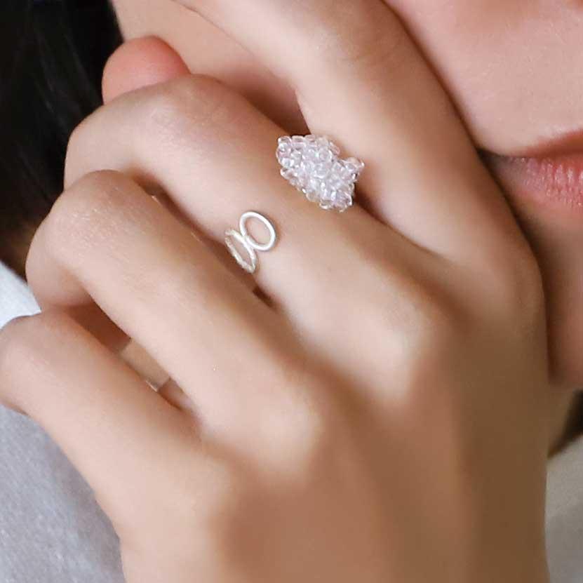 手作りアクセサリー アデペシュ a.depeche sui ring chained ハンドメイド スイ リング チェーン シルバー |  | 03