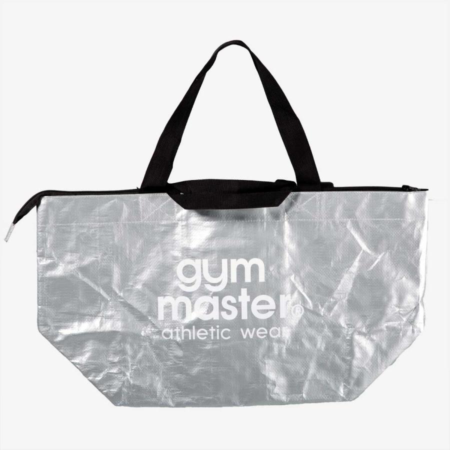トートバッグ gym master ジムマスター 正規品 PPトートバッグ トート バッグ 大容量 ファスナー開閉 シルバー | gym master