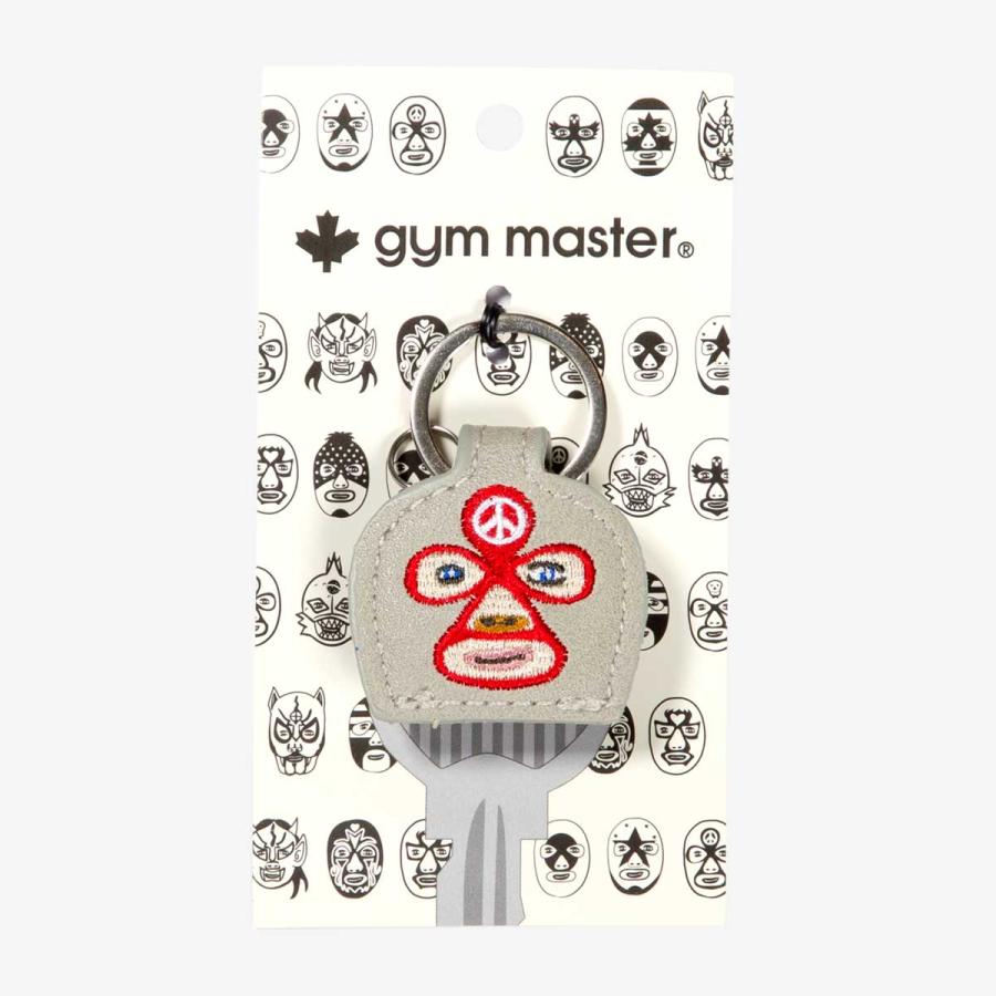 キーカバー gym master ジムマスター 正規品 刺繍キーカバー 覆面レスラー キーケース  グレー | gym master