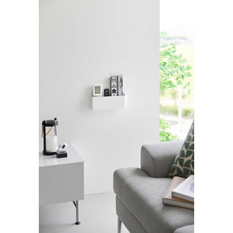 リモコンスタンド 山崎実業 正規品 tower タワー ウォールリモコンホルダー 石こうボード壁対応 リモコンラック リモコン収納  1678 ホワイト | tower | 02