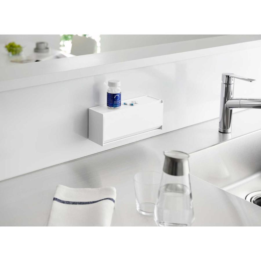 薬ケース 山崎実業 正規品 tower タワー マグネットお薬&サプリメント収納ケース サプリメントケース 薬入れ  1357 ホワイト | tower | 02