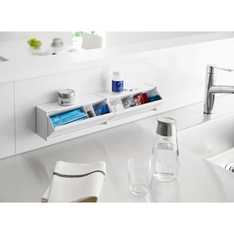 薬ケース 山崎実業 正規品 tower タワー マグネットお薬&サプリメント収納ケース サプリメントケース 薬入れ  1357 ホワイト | tower | 05