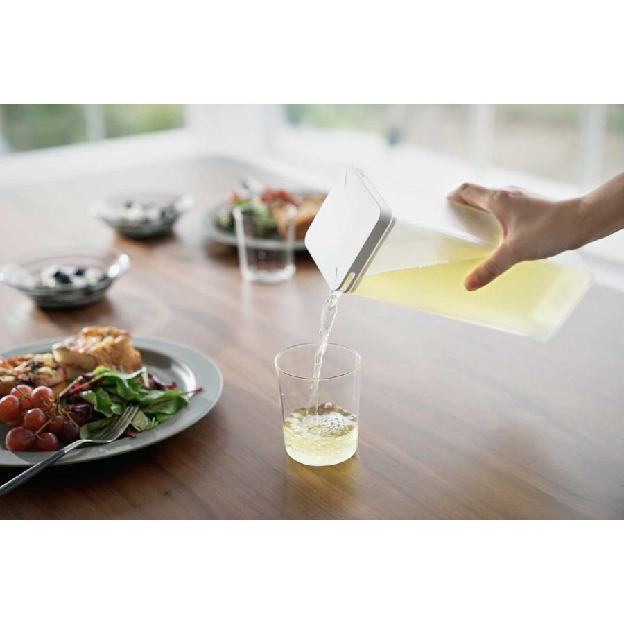 冷水ポット 山崎実業 正規品 tower タワー 水はね防止フィルター付き両方から注げる冷水筒 冷水筒 麦茶ポット  10237 ホワイト | tower | 07