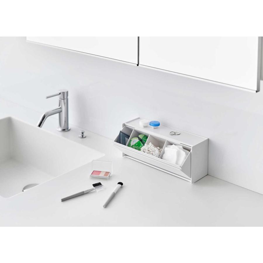 洗面所収納 山崎実業 正規品 tower タワー ウォール洗面収納ケース 石こうボード壁対応 洗顔用品収納 スキンケア収納  1355 ホワイト | tower | 05