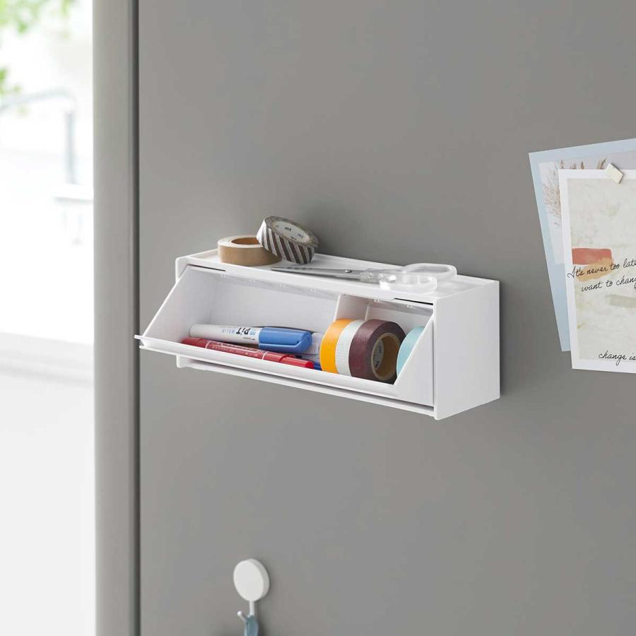 マスキングテープケース 山崎実業 正規品 tower タワー マグネットマスキングテープ収納ケース マステ収納  1353 ホワイト | tower