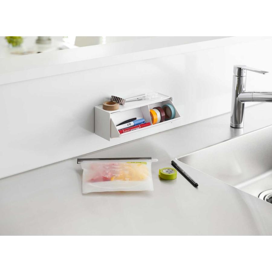 マスキングテープケース 山崎実業 正規品 tower タワー マグネットマスキングテープ収納ケース マステ収納  1353 ホワイト | tower | 06