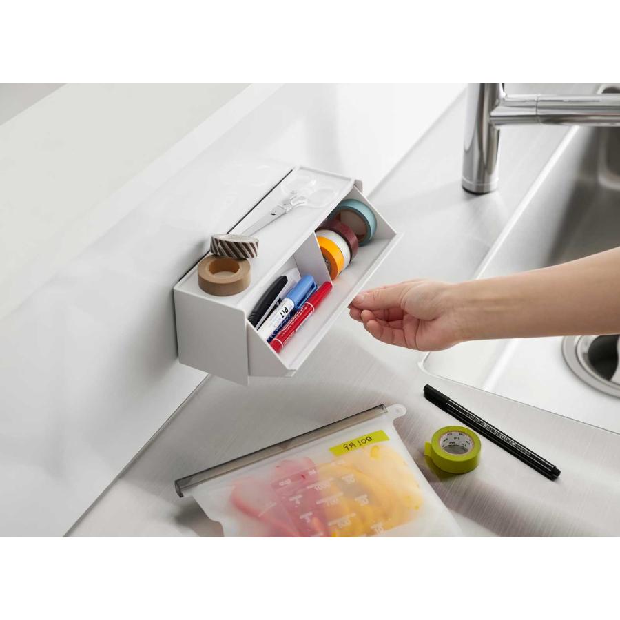 マスキングテープケース 山崎実業 正規品 tower タワー マグネットマスキングテープ収納ケース マステ収納  1353 ホワイト | tower | 07