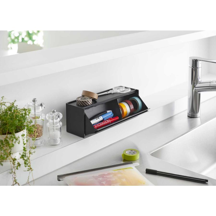 マスキングテープケース 山崎実業 正規品 tower タワー マグネットマスキングテープ収納ケース マステ収納  1354 ブラック | tower | 06