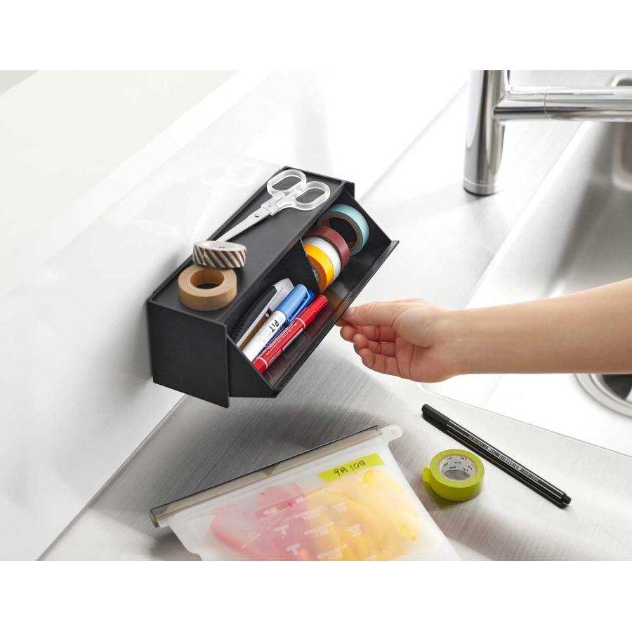 マスキングテープケース 山崎実業 正規品 tower タワー マグネットマスキングテープ収納ケース マステ収納  1354 ブラック | tower | 07