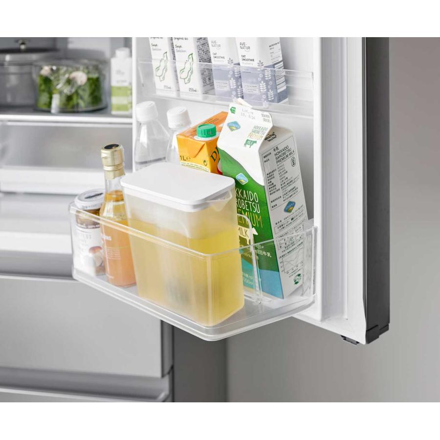 冷水ポット 山崎実業 正規品 tower タワー 棚に入れられる冷水筒 1L 冷水筒 麦茶ポット  1690 ホワイト | tower | 03