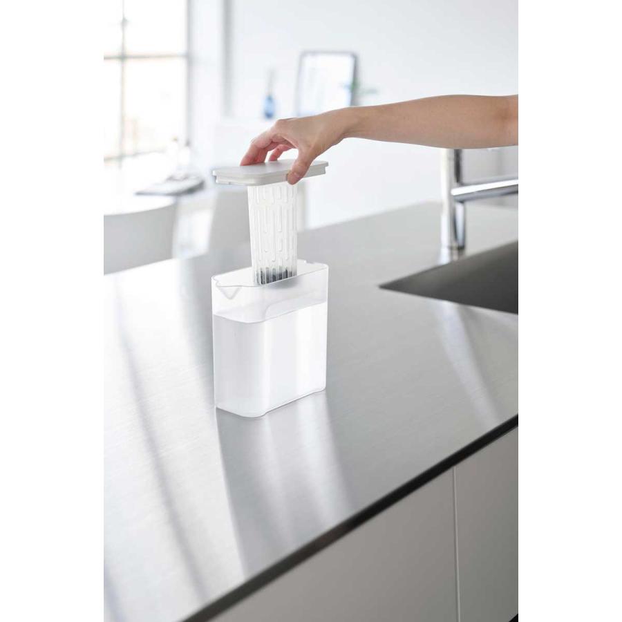 冷水ポット 山崎実業 正規品 tower タワー 棚に入れられる冷水筒 1L 冷水筒 麦茶ポット  1690 ホワイト | tower | 04