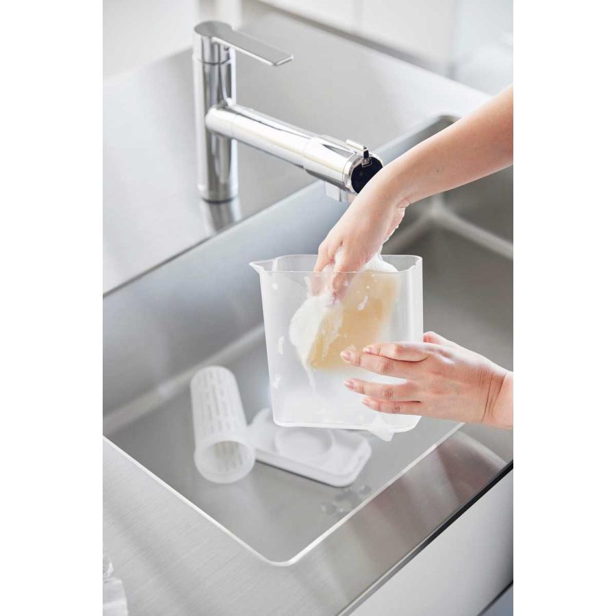 冷水ポット 山崎実業 正規品 tower タワー 棚に入れられる冷水筒 1L 冷水筒 麦茶ポット  1690 ホワイト | tower | 05