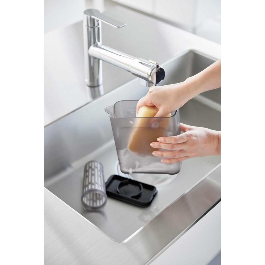 冷水ポット 山崎実業 正規品 tower タワー 棚に入れられる冷水筒 1L 冷水筒 麦茶ポット  1691 ブラック | tower | 05