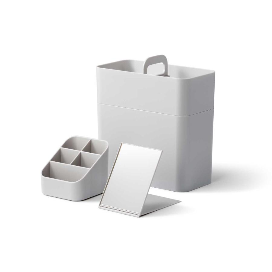 コスメ収納 正規品 Like-it ライクイット 持ち運びができるメイクボックス コスメボックス Cosmetic Caddy グレー |  | 01