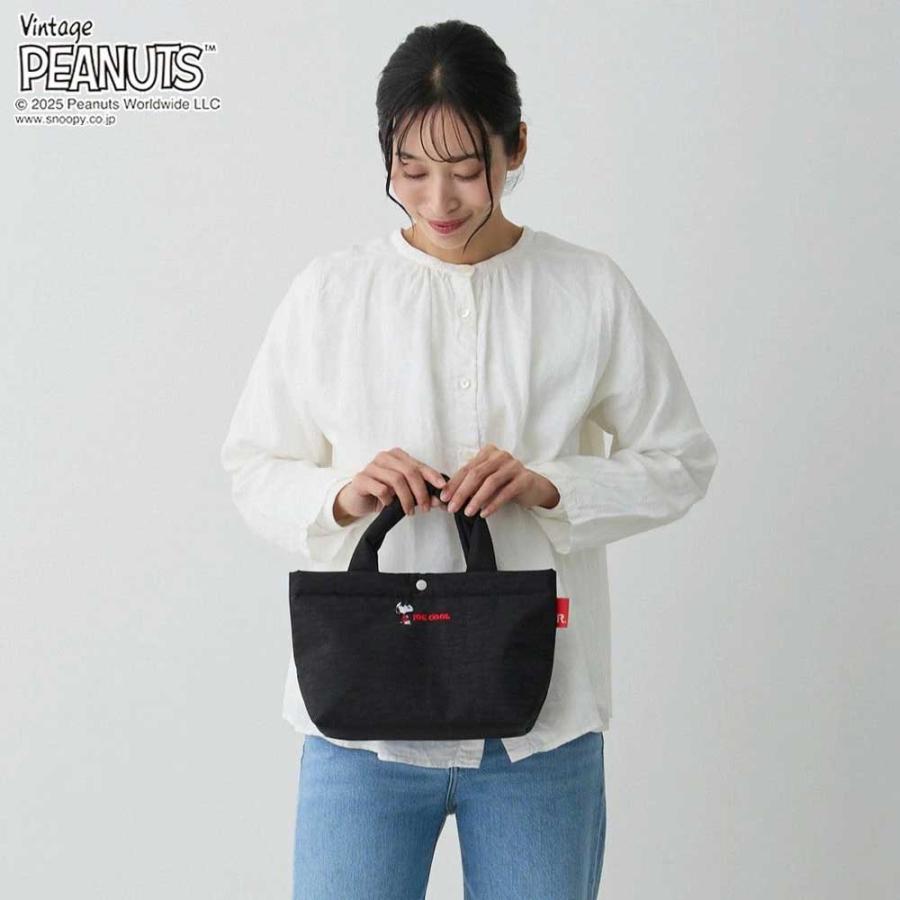 2025新作 スヌーピーバッグ 正規品 ROOTOTE ルートート IP.デリ.ポリ.ピーナッツ-0F スヌーピーグッズ トートバッグ Vintage PEANUTS DELI 8437 グレー | ROOTOTE | 04