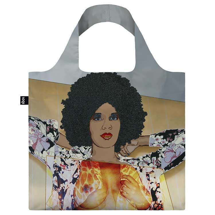 折りたたみトート エコバッグ ローキー LOQI 正規品 Recycled Bag 大きめ トートバッグ ミカリーン・トーマス / Portrait of Maya No.10 | LOQI