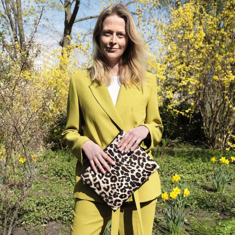 ポーチセット ローキー LOQI Zip Pockets Recycled ジッパーポーチ ジップポケット 3点セット ヒョウ柄 レオパード / ダスク、トワイライト、サンセット | LOQI | 01