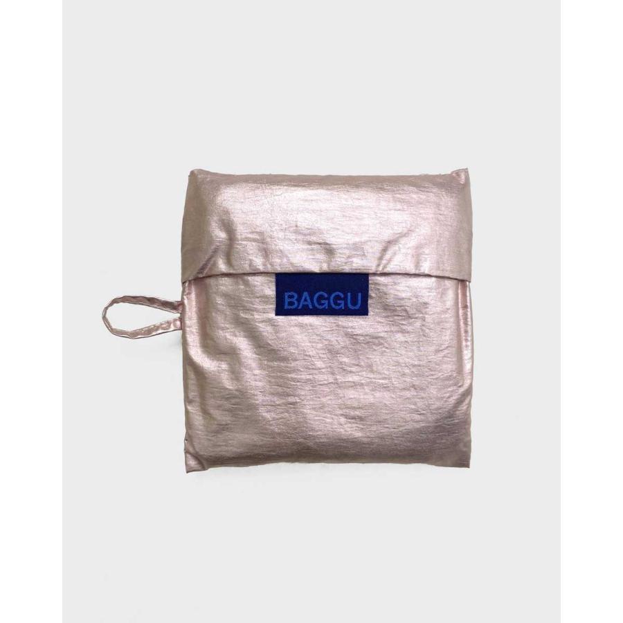 エコバッグ バグー 正規品 BAGGU バグゥ スタンダードバグゥ メタリック 折りたたみ Standard Baggu Metallic ピンクゴールド | BAGGU | 02