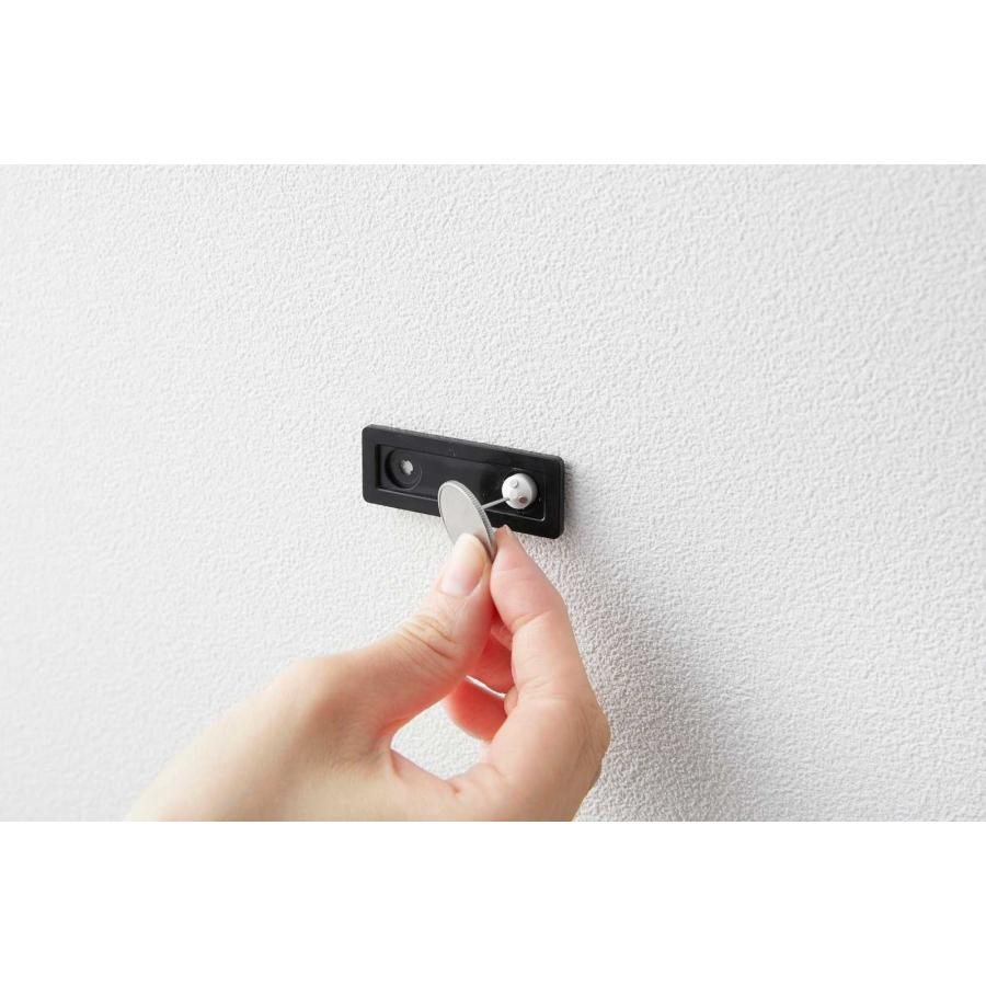 ドライヤーホルダー 山崎実業 正規品 tower タワー ウォール角度調節ドライヤーホルダー 石こうボード壁対応 ドライヤー収納ラック  10105 ブラック | tower | 06