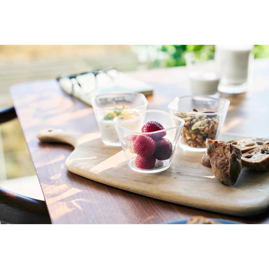 調理ボウル 山崎実業 正規品 tower タワー 電子レンジ対応洗いやすい下ごしらえボウル S3個組 耐熱ボウル  10127 クリア | tower | 02