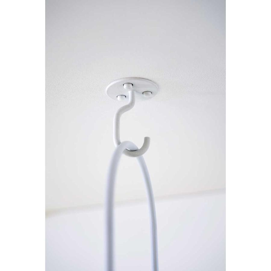吊り下げフック 山崎実業 正規品 tower タワー 天井から吊り下げできるプランターフック 石こうボード壁対応 観葉植物 モビール  10227 ホワイト | tower | 06