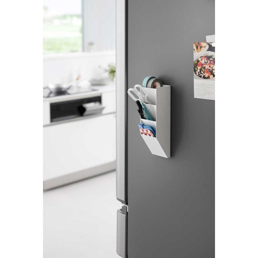 ウォールシェルフ 山崎実業 正規品 tower タワー マグネットペンスタンド スチールパネル対応 ウォールラック 棚 壁掛け  10096 ホワイト | tower | 02