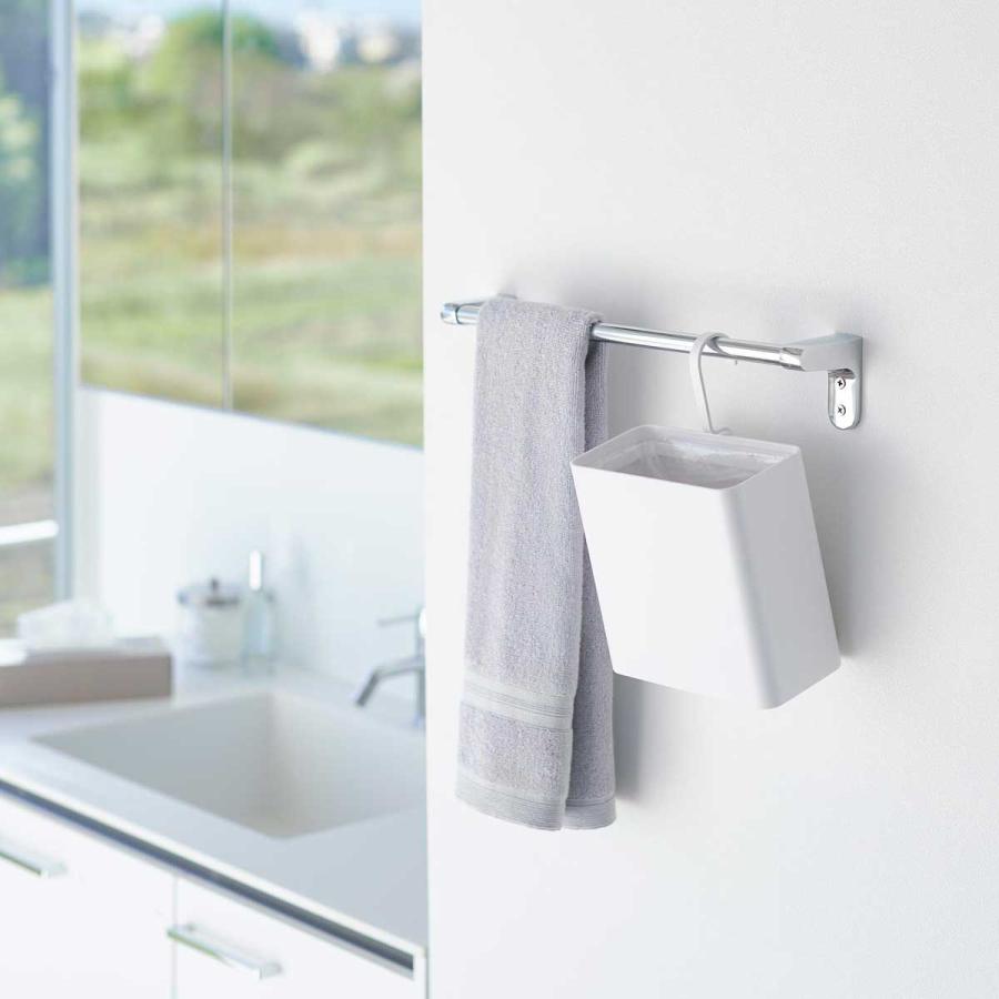 ゴミ箱 山崎実業 正規品 tower タワー 引っ掛けられるゴミ箱 ダストボックス ごみ箱  10219 ホワイト | tower