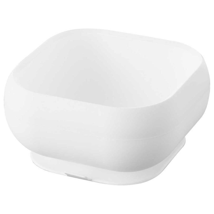 ベビー食器 山崎実業 正規品 tower タワー 吸盤付きシリコーンベビーフードボウル 赤ちゃん 乳幼児  10047 ホワイト | tower | 01