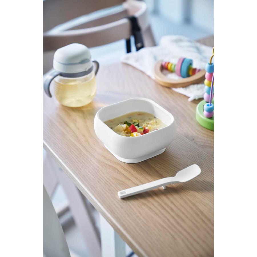 ベビー食器 山崎実業 正規品 tower タワー 吸盤付きシリコーンベビーフードボウル 赤ちゃん 乳幼児  10047 ホワイト | tower | 02