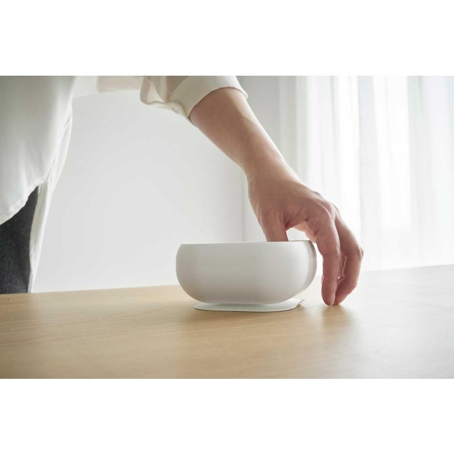 ベビー食器 山崎実業 正規品 tower タワー 吸盤付きシリコーンベビーフードボウル 赤ちゃん 乳幼児  10047 ホワイト | tower | 04