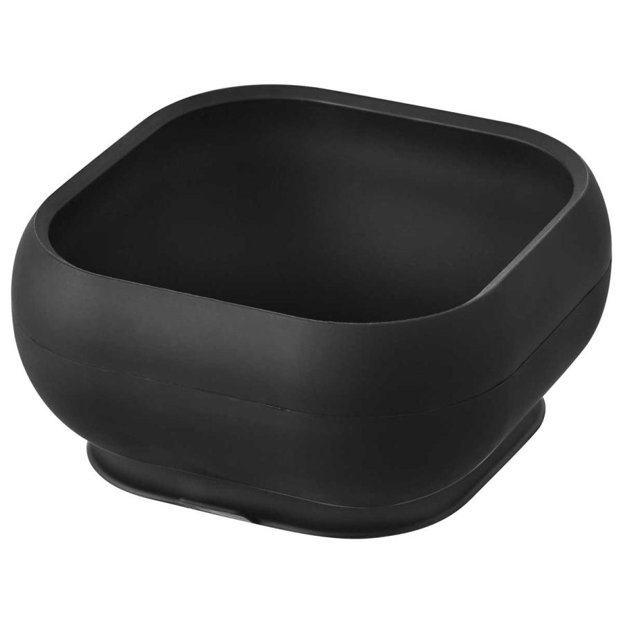 ベビー食器 山崎実業 正規品 tower タワー 吸盤付きシリコーンベビーフードボウル 赤ちゃん 乳幼児  10048 ブラック | tower | 01