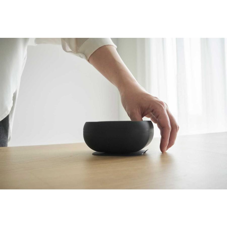 ベビー食器 山崎実業 正規品 tower タワー 吸盤付きシリコーンベビーフードボウル 赤ちゃん 乳幼児  10048 ブラック | tower | 04