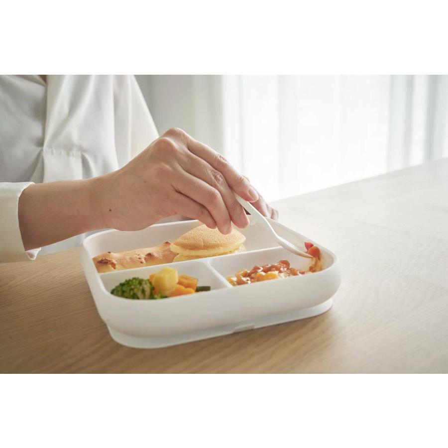 ベビー食器 山崎実業 正規品 tower タワー 吸盤付きシリコーンベビーフードトレー 赤ちゃん 乳幼児  10049 ホワイト | tower | 07