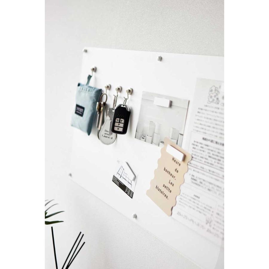 マグネットボード 山崎実業 正規品 tower タワー ウォールプリントスチールパネル L 石こうボード壁対応 スチール製パネル  10155 ホワイト | tower | 07