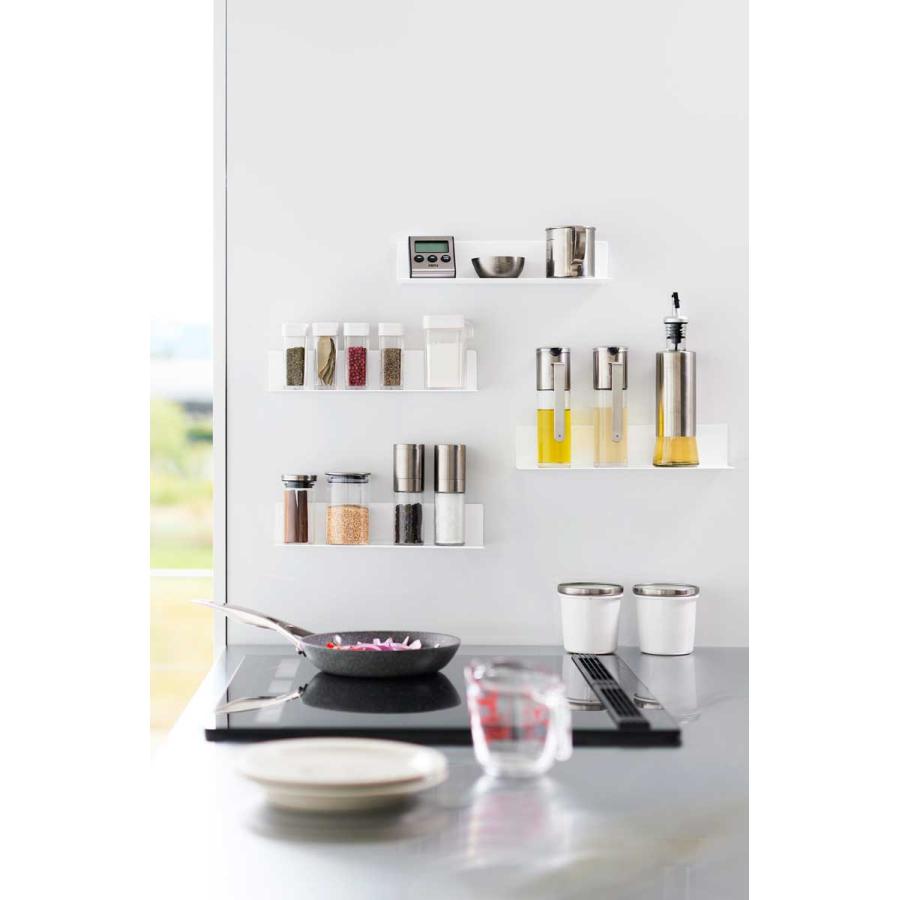 調味料ラック 山崎実業 正規品 tower タワー マグネットキッチン棚 S スパイスラック  10011 ホワイト | tower | 03