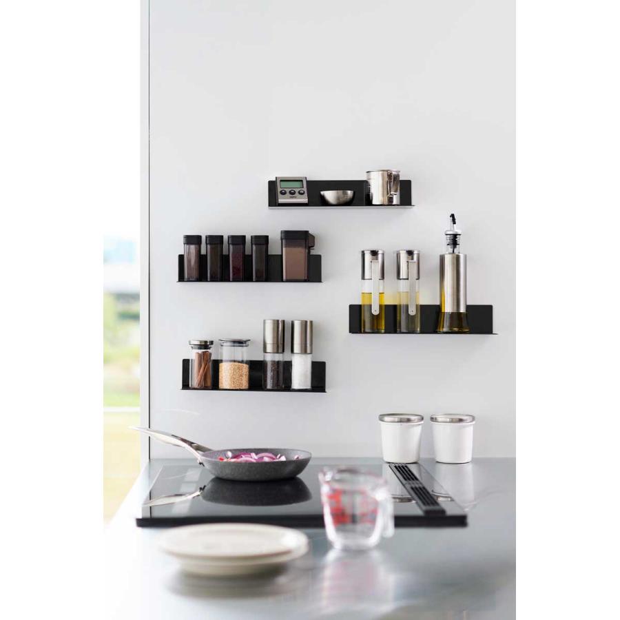 調味料ラック 山崎実業 正規品 tower タワー マグネットキッチン棚 S スパイスラック  10012 ブラック | tower | 03