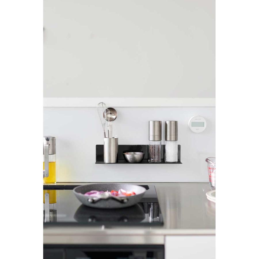 調味料ラック 山崎実業 正規品 tower タワー マグネットキッチン棚 S スパイスラック  10012 ブラック | tower | 04