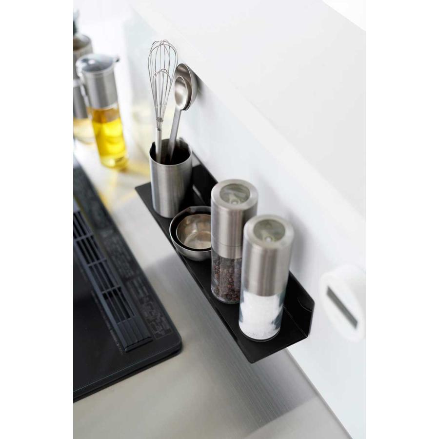 調味料ラック 山崎実業 正規品 tower タワー マグネットキッチン棚 S スパイスラック  10012 ブラック | tower | 05