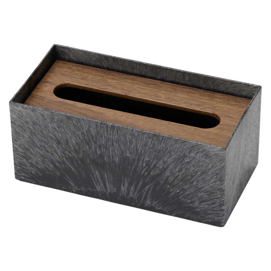 ティッシュケース 正規品 Like-it ライクイット ティッシュボックス リバーシブル木蓋 ティッシュカバー THR-02 ブラック |  | 03