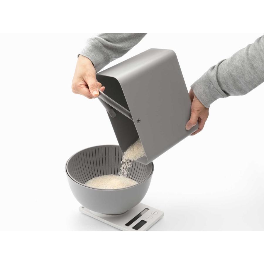 米びつ 正規品 Like-it ライクイット フタ付きストックケース 米びつ インナーセット 収納ストッカー LBK-50 グレー |  | 06