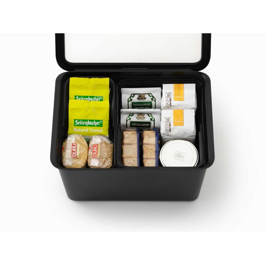 米びつ 正規品 Like-it ライクイット フタ付きストックケース 米びつ インナーセット 収納ストッカー LBK-50 ブラック |  | 04