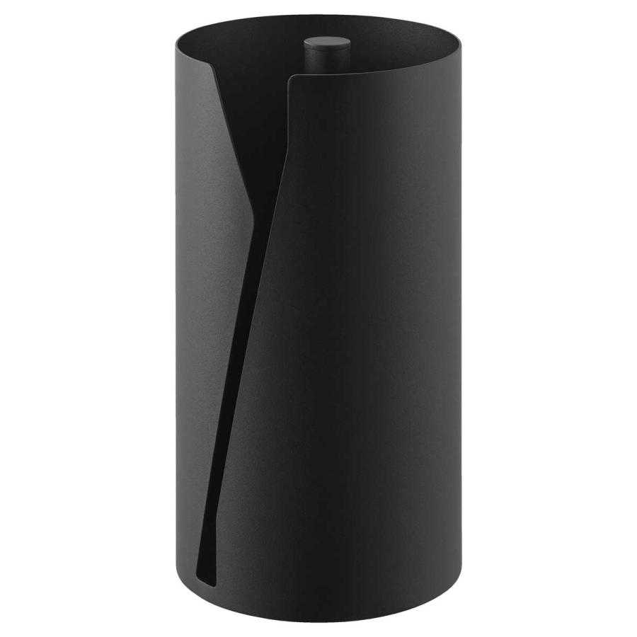 キッチンペーパーホルダー 山崎実業 正規品 tower タワー 片手でカット隠せるキッチンペーパーホルダー 縦タイプ L キッチンペーパー収納  10042 ブラック | tower | 01