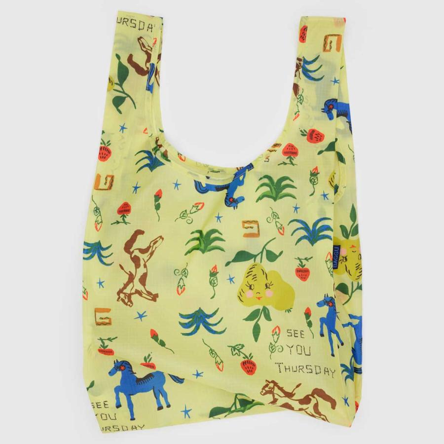 2025新作 エコバッグ バグー 正規品 BAGGU バグゥ 2025FA スタンダードバグゥ バグ− 折りたたみ Standard Baggu プレイリー | BAGGU