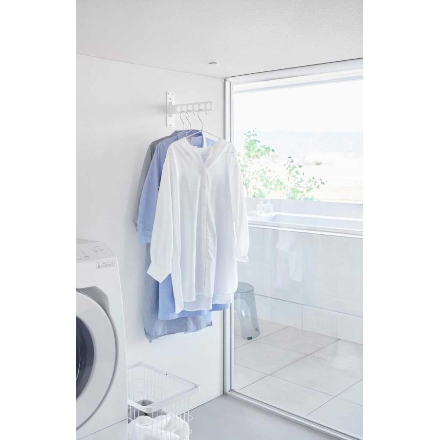 衣類ハンガー 山崎実業 正規品 tower タワー ウォール衣類ハンガー 石こうボード壁対応 ハンガーラック  10100 ホワイト | tower | 02