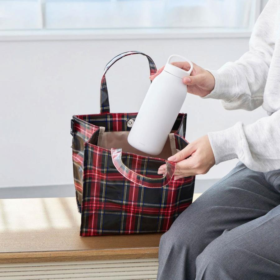 2025新作 トートバッグ 正規品 ROOTOTE ルートート EU.スクエア.ラミネート-T トート バッグ SQUARE 3606 チェック レッド | ROOTOTE | 05