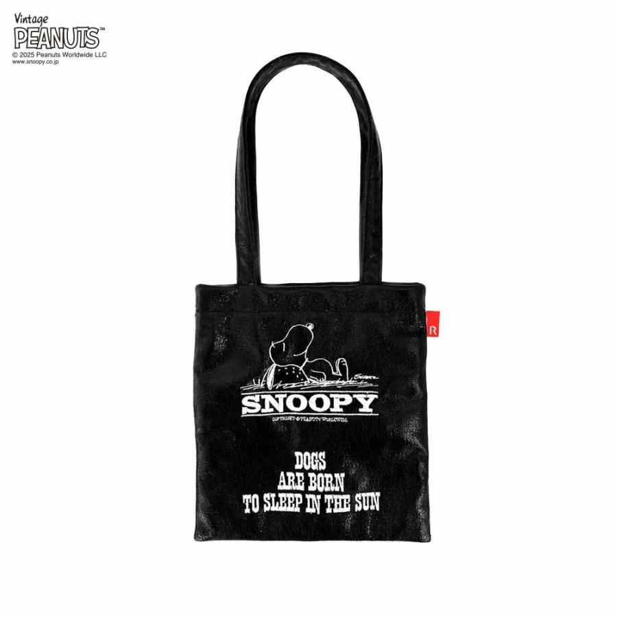 2025新作 スヌーピーバッグ 正規品 ROOTOTE ルートート IP.べビール―.メタリック.ピーナッツ-0Q スヌーピーグッズ トートバッグ babyroo 8446 ブラック | ROOTOTE
