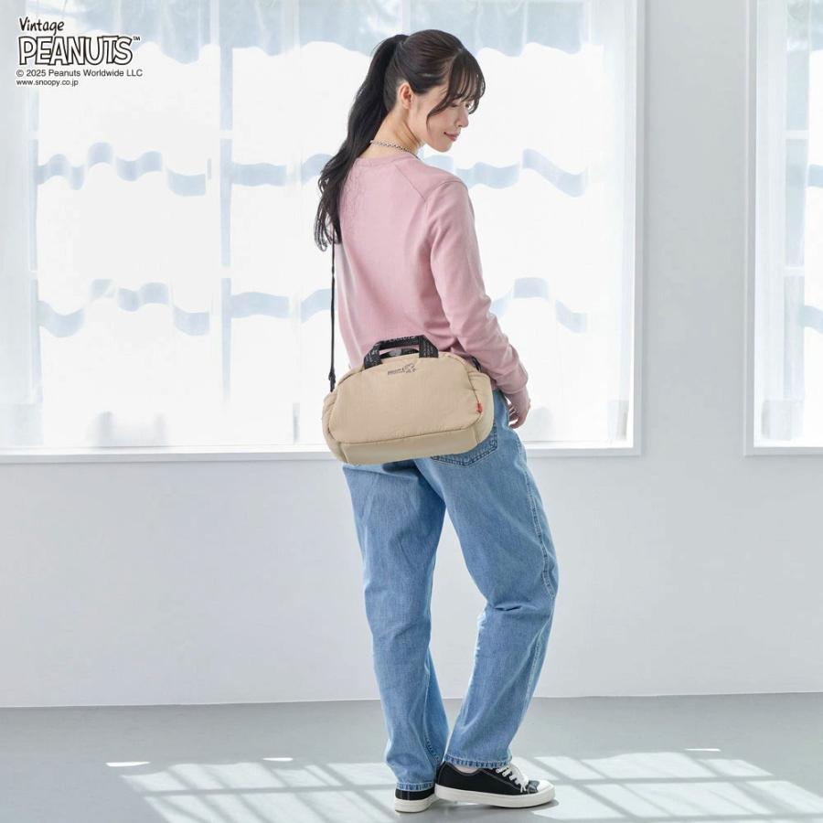 2025新作 スヌーピーバッグ 正規品 ROOTOTE ルートート IP.デリ.パデット.ピーナッツ-0S スヌーピーグッズ トートバッグ DELI 8455 マットベージュ | ROOTOTE | 06