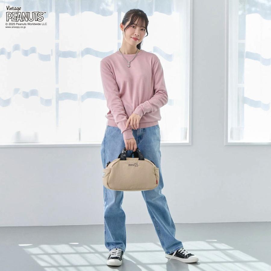 2025新作 スヌーピーバッグ 正規品 ROOTOTE ルートート IP.デリ.パデット.ピーナッツ-0S スヌーピーグッズ トートバッグ DELI 8455 マットベージュ | ROOTOTE | 07