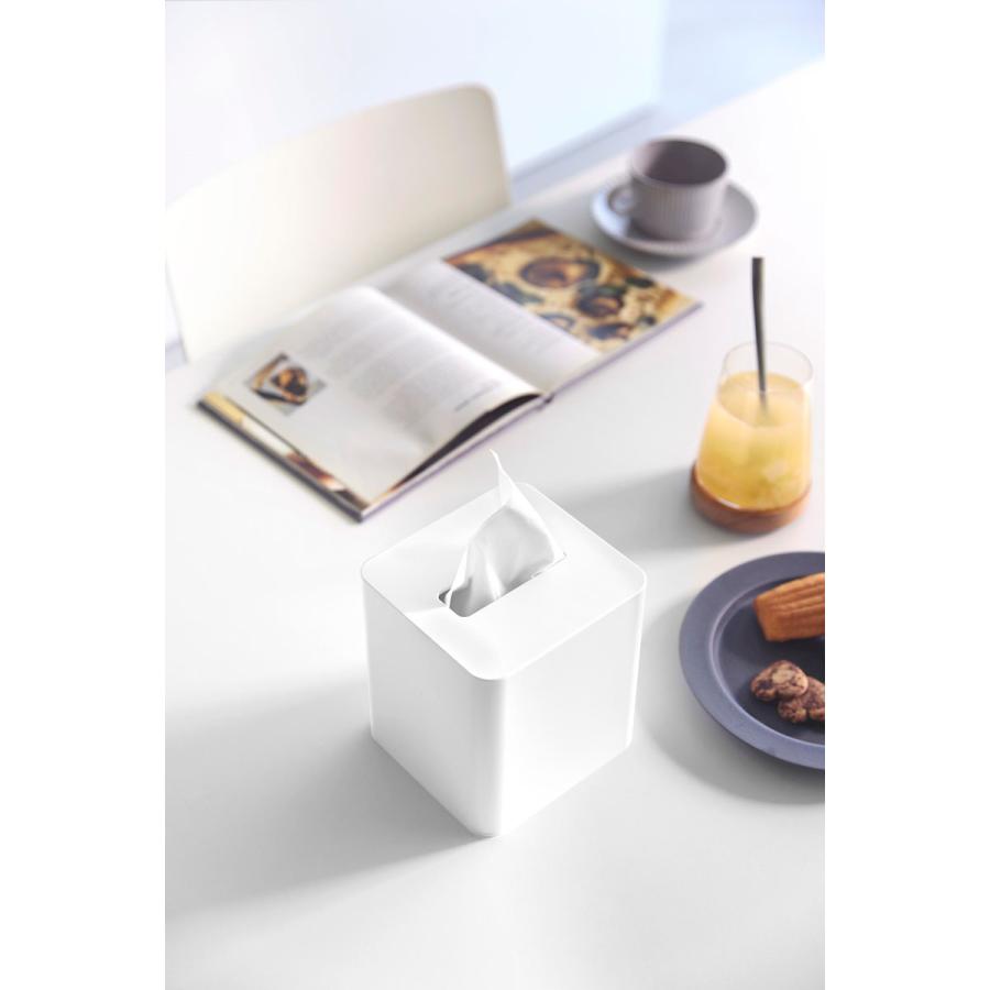 ティッシュケース 山崎実業 正規品 tower タワー コンパクトティッシュケース スクエア ティッシュカバー  10054 ホワイト | tower | 04