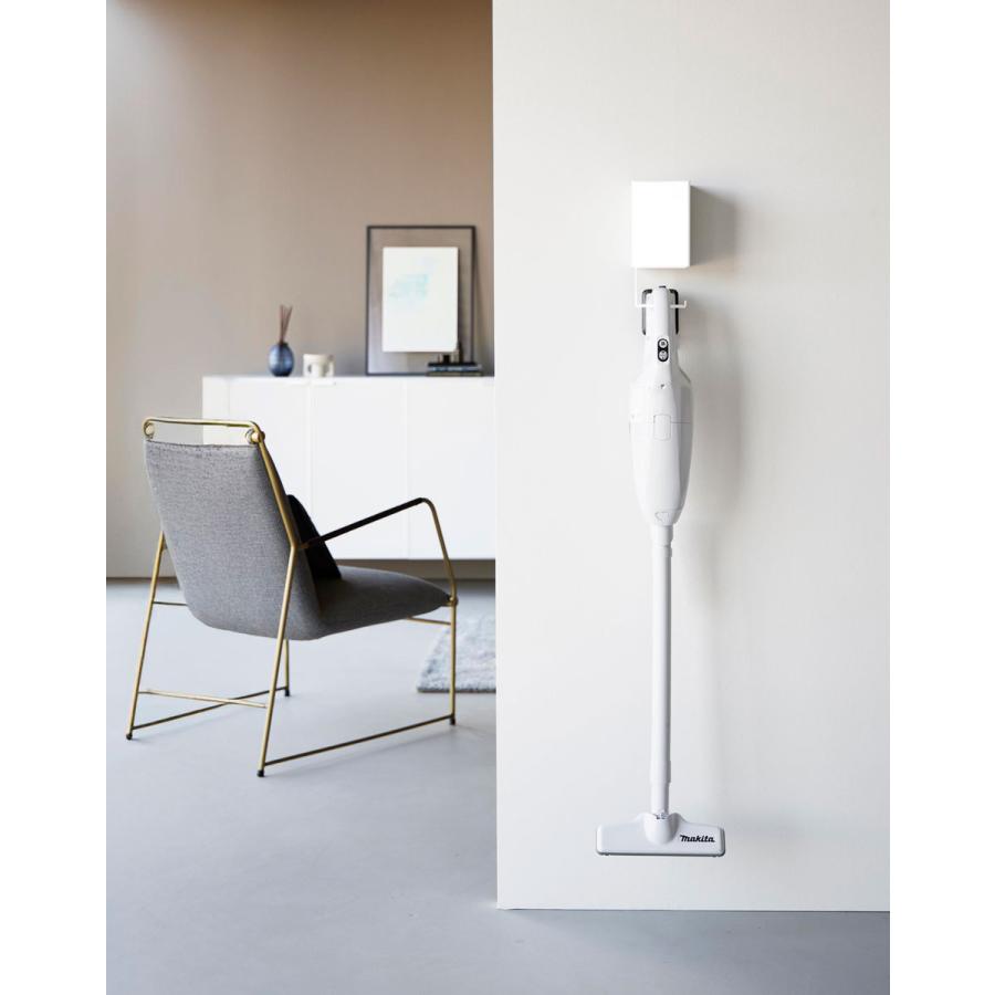 スティッククリーナー収納ハンガー 山崎実業 正規品 tower タワー ウォール収納付きコードレスクリーナーホルダー 石こうボード壁対応 壁面収納  10082 ホワイト | tower | 04